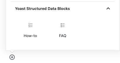 Yoast provides two structured date blocks, the FAQ block and the How-to block.