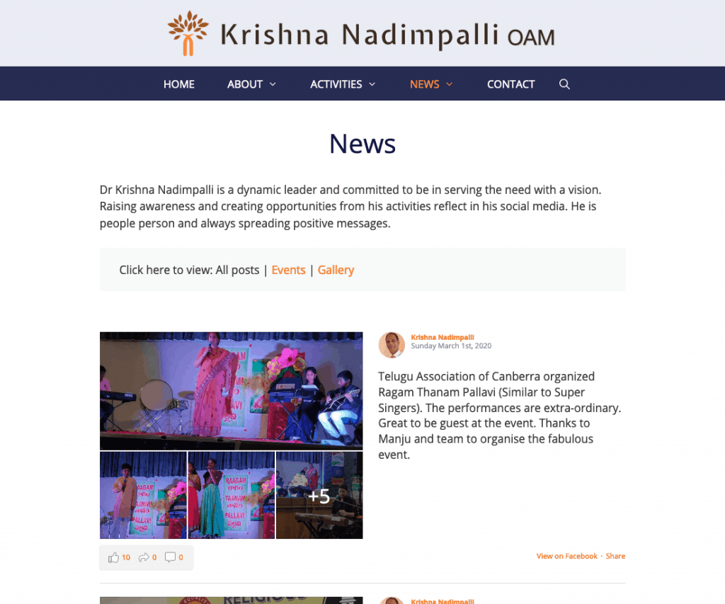 Screenshot 2020 03 14 News Krishna Nadimpalli - Krishna Nadimpalli