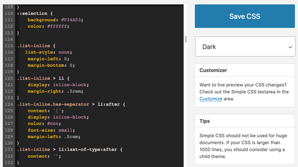 SimpleCSS - CSS Editor Plugin