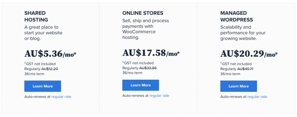 Bluehost Pricing 1 - BlueHost - Affordable WordPress Hosting for Newbies