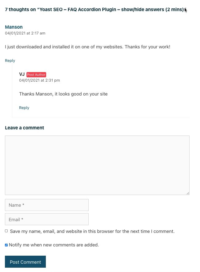 WordPress Comments - An easy way for your visitors to interact with your content
