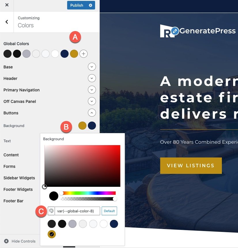 GeneratePress Global Colours - GeneratePress Improvements - Global Colours, Type, Flexbox CSS and more