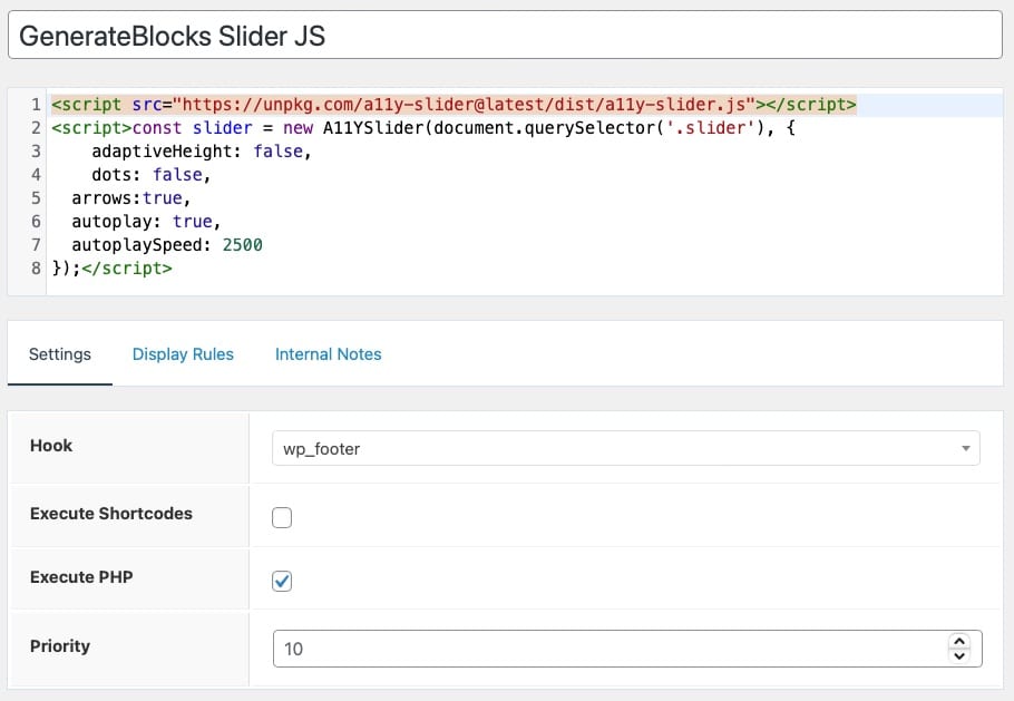 generateblocks slider js - GenerateBlocks Slider - Lightweight and Accessible